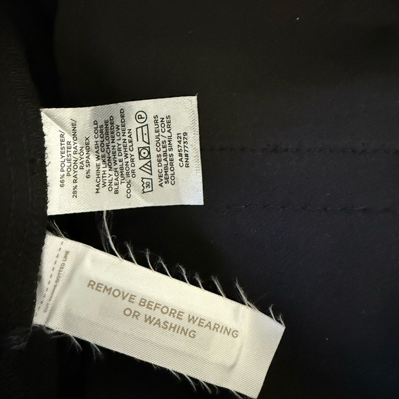 Ann Taylor The Straight Pant in Black Bi-Stretch, Size 2, NWT - Picture 10 of 11